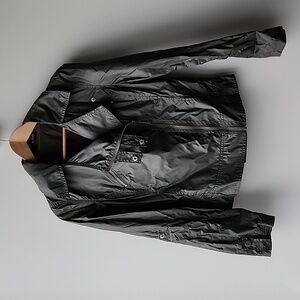 Vintage Morgan Lightweight Biker Style Windbreaker Roll Up Sleeves Jacket